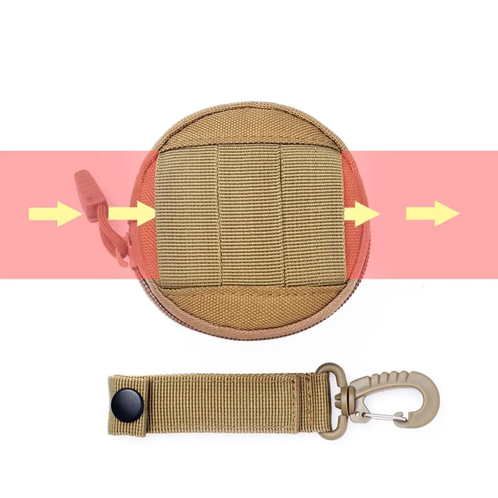 1PC Tactical Purse Mini Accessory Waist Bag Small Utility Molle Gadget Key Pouch