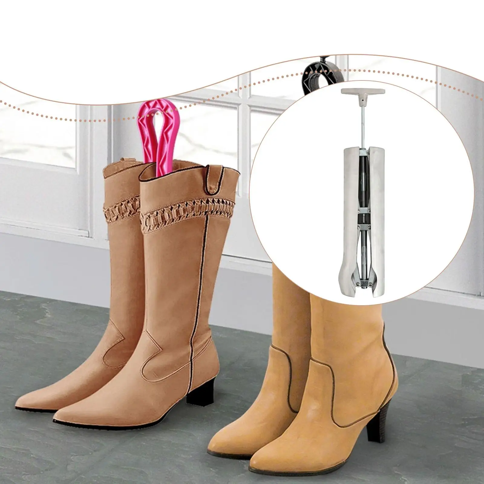 Schuhspanner, Shaper, Stiefelhalter, tragbar, verstellbare Breite, Schuhspanner