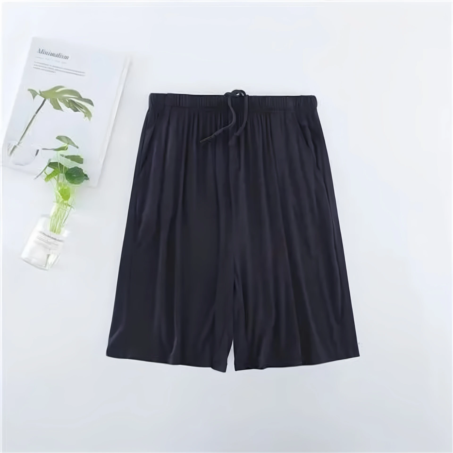 Navy blue men's 5-point k