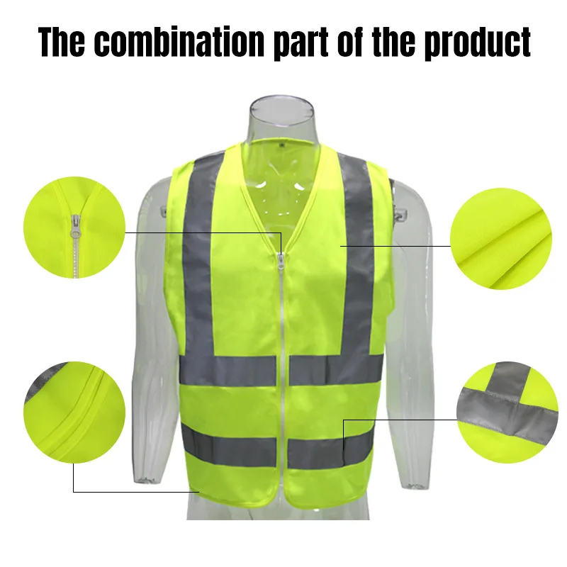 KA-D02 High Light Reflective Safety Work Vest High Visibility Signal Reflective Clothing Warning