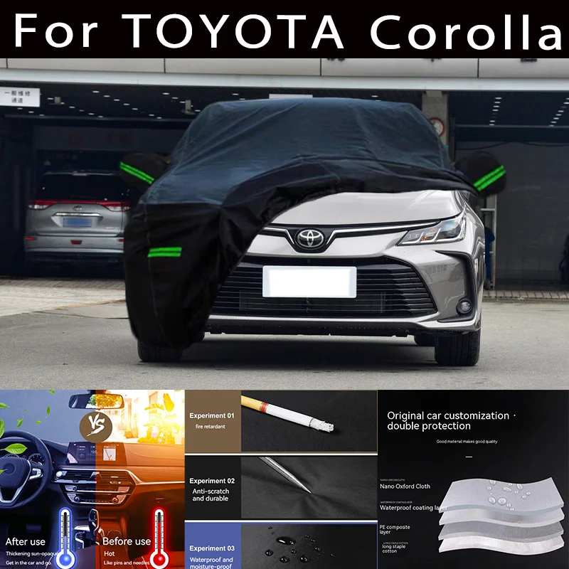 

For TOYOTA Corolla Outdoor Protection Full Car Covers Snow Cover Sunshade Waterproof Dustproof Exterior Car accessories