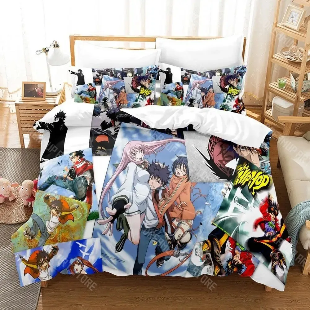 3D Printed Air Gear Anime Bedding Set for Boys Girls Duvet Cover Pillowcase Twin Queen King Full Single Double Sizes