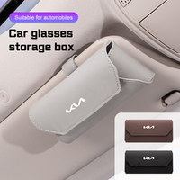 Car Sunglasses Box Accessories For KIA K2 K3 K5 K8 portage Stinger GT line Sorento Ceed CD Cerato Car Visor Glasses Case Storage