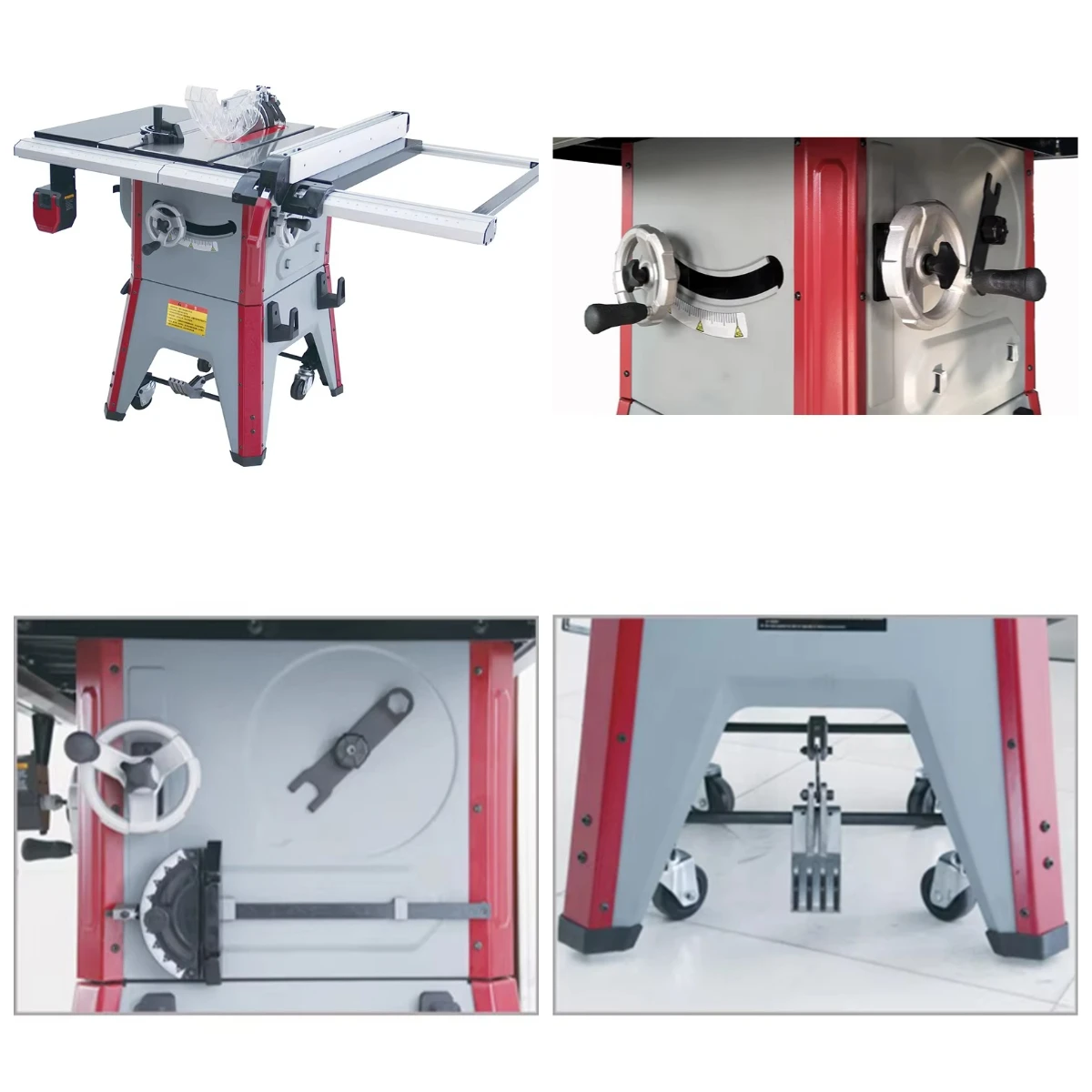  New STR 10 Inch Woodworking Table Saw Height Angle Adjustable Cutting Machine Precision Heavy Wood Saw