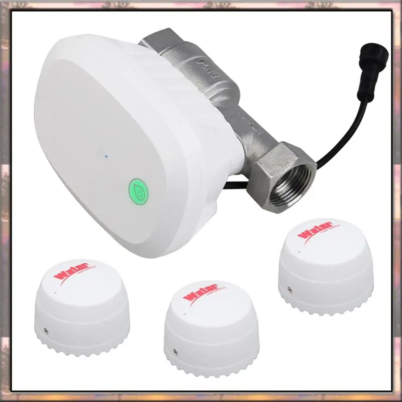 

BAAZ HOT Tuya Wifi Water Valve Consumption Flow Rate Meter Smart Life Water Leakage Detection Alarm For Alexa Google