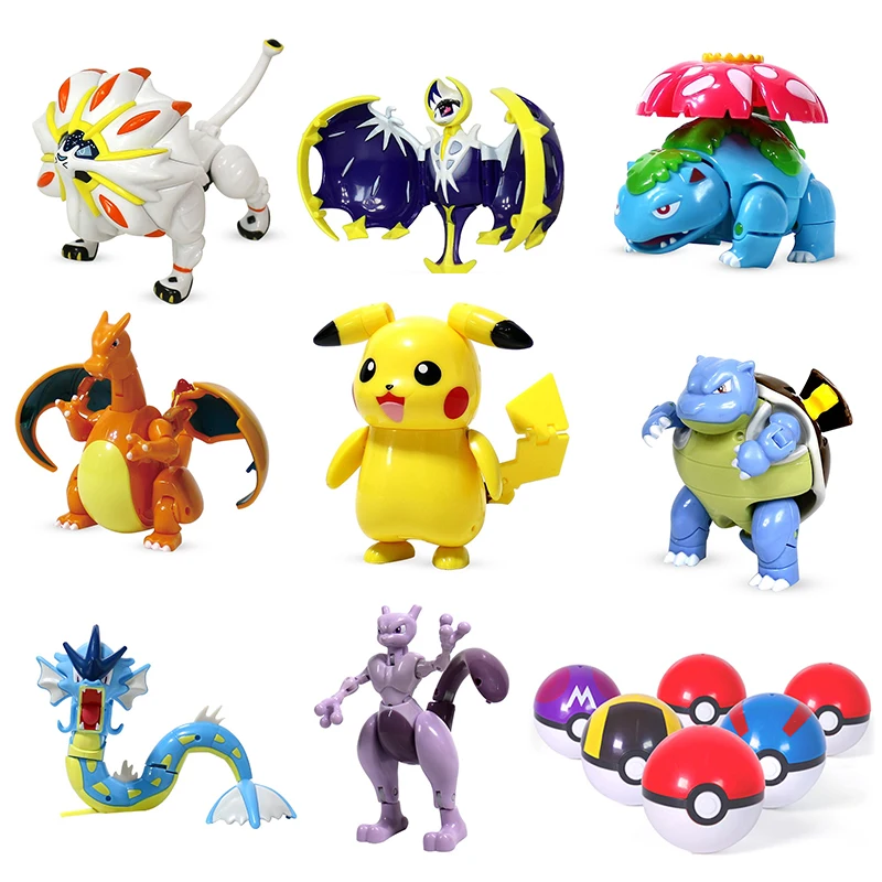 Cute Pokemon Pokeball Transform Pikachu Charizard Venusaur Blastoise Mewtwo Gyarados Eevee Handmade Birthday Gift view 3