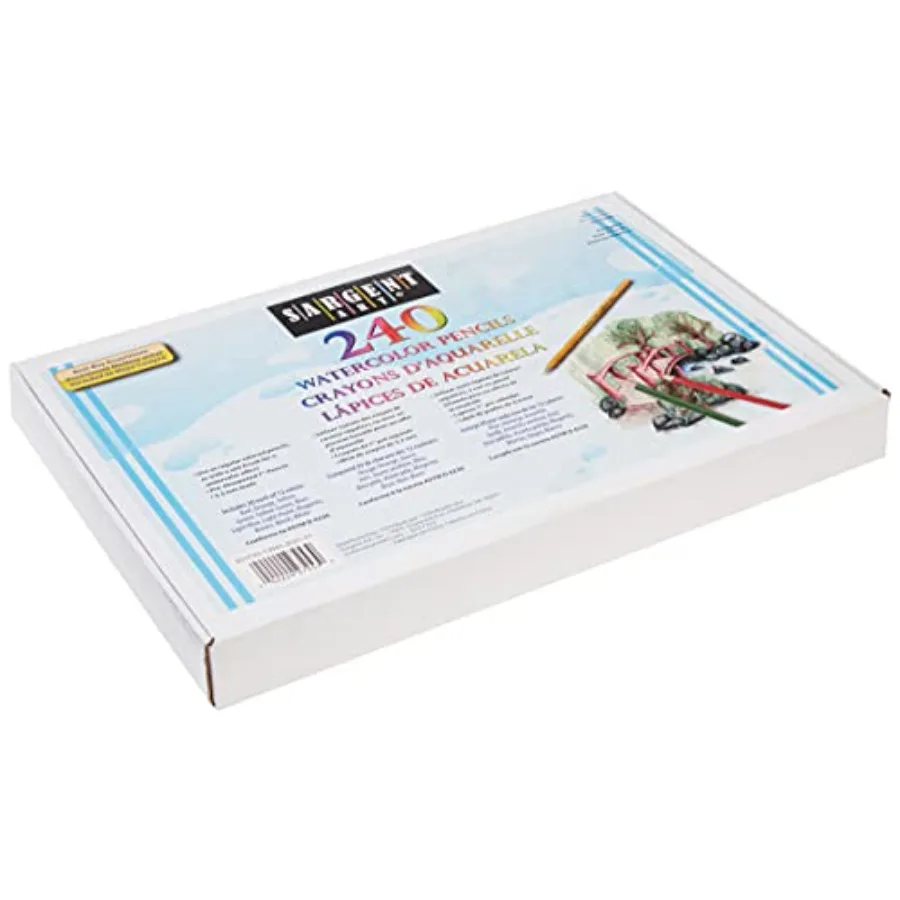 

240-Count Watercolor Pencil Class Pack, Classic Color Assortment, Non-Toxic, Thick 33 milimeter lead