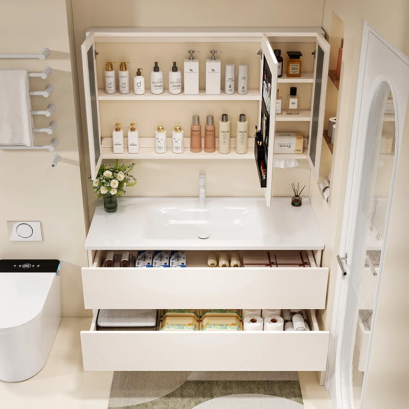 

Display White Cupboard Bathroom Display Modern Decorations Desgin Cabinet Modern Skincare Space Saver Gabinete Salon Furniture
