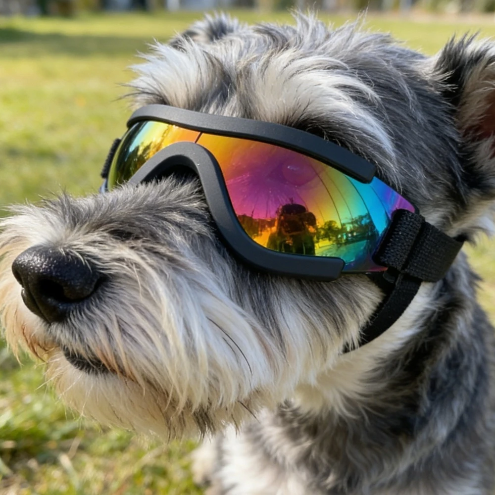 Small dog sunglasses, small and medium-sized cat goggles, UV-proof cycling and windproof sand, suitable for outdoor outings