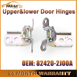 2x Front Upper&lower Door Hinges for Nissan Patrol GU Y61 1997 1998 2001 2002 2004 2005 2010 2012 2016 82421-2J00A 82420-2J00A