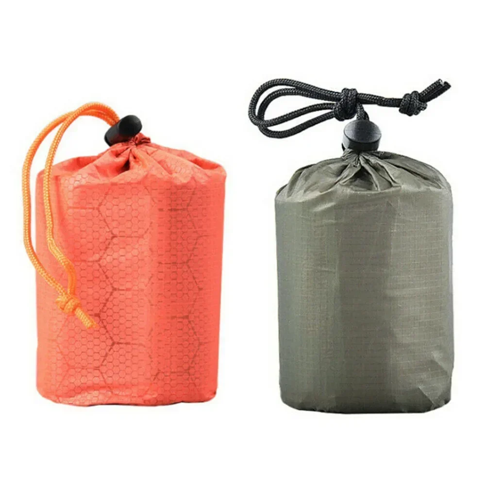 Waterproof Compression Stuff Sack Bag Camping Sleeping Bag Storage Package Pouch Heat-reflective Nylon Check Cloth Storage Bag