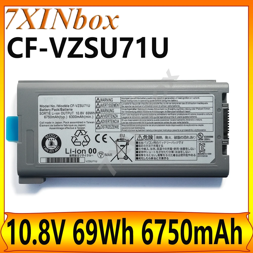 

7XINbox CF-VZSU71U 10.8V 69Wh Battery For Panasonic Toughbook CF-52 CF-53 CF-29 CF-30 CF-31 CF-VZSU46 CF-VZSU46A CF-VZSU46AU