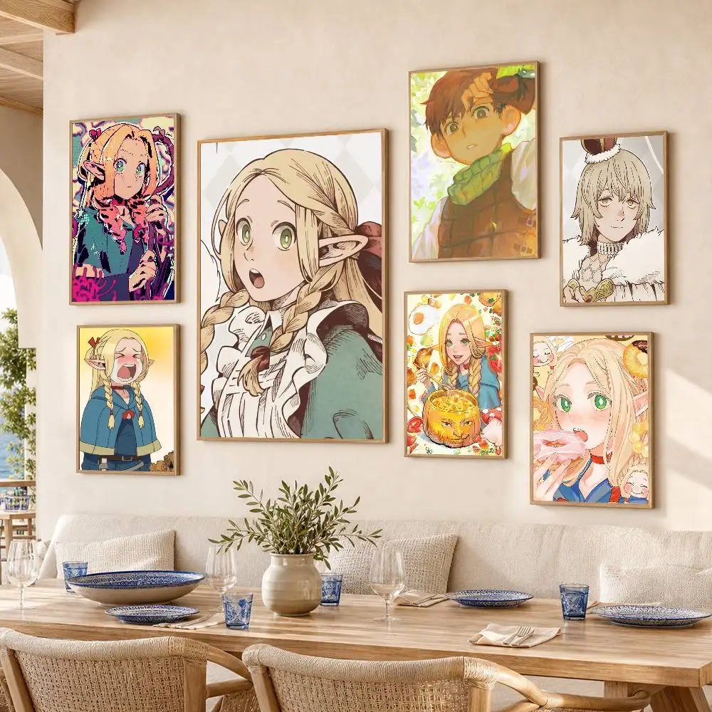 D-Delicious in Dungeon Poster Self-adhesive Art Waterproof Paper Sticker Coffee House Bar Room Wall Decor