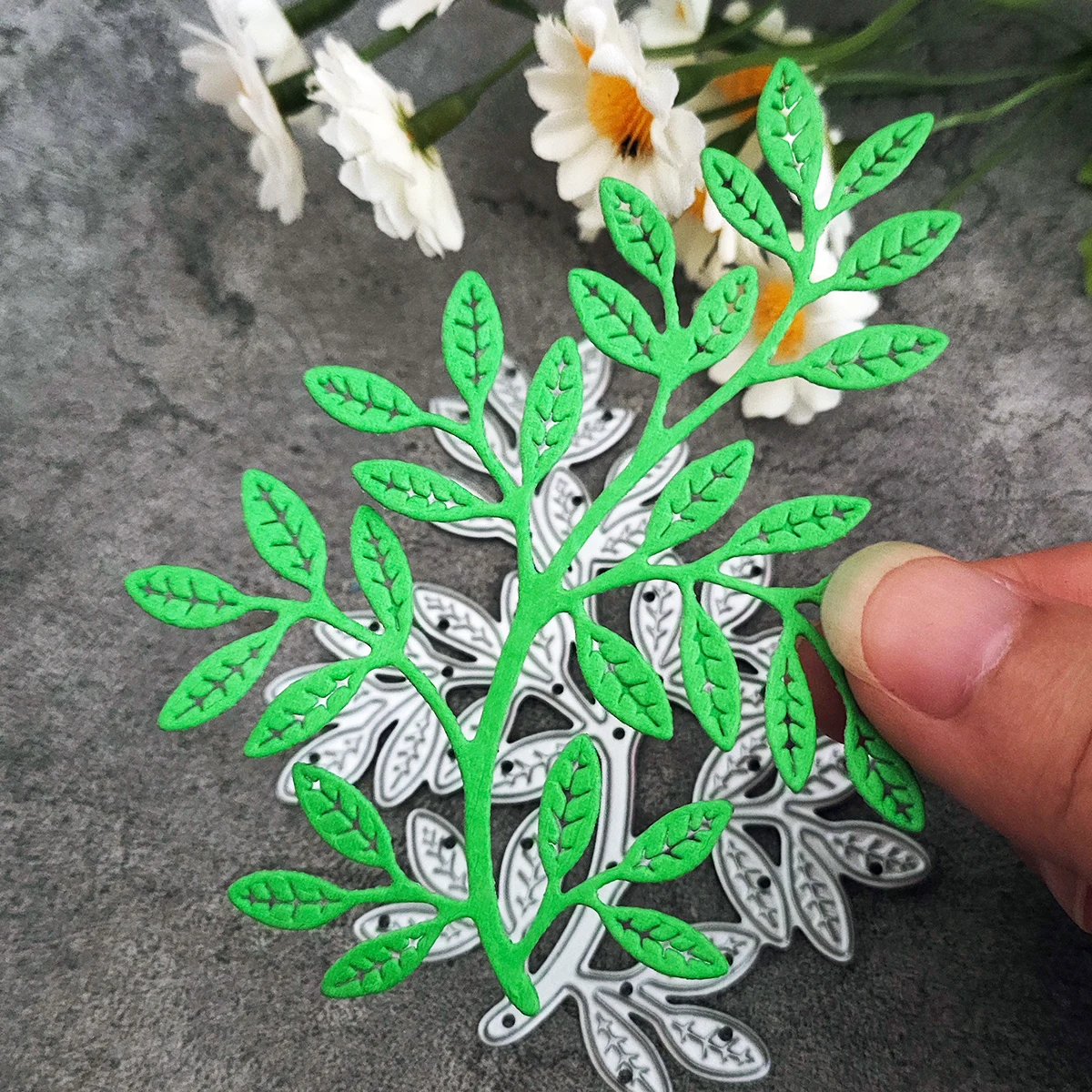 Leaves Twigs Branch Metal Cutting Dies Mold Knife Scrapbooking Stencil DIY Embossing Craft Die Cut Card Making