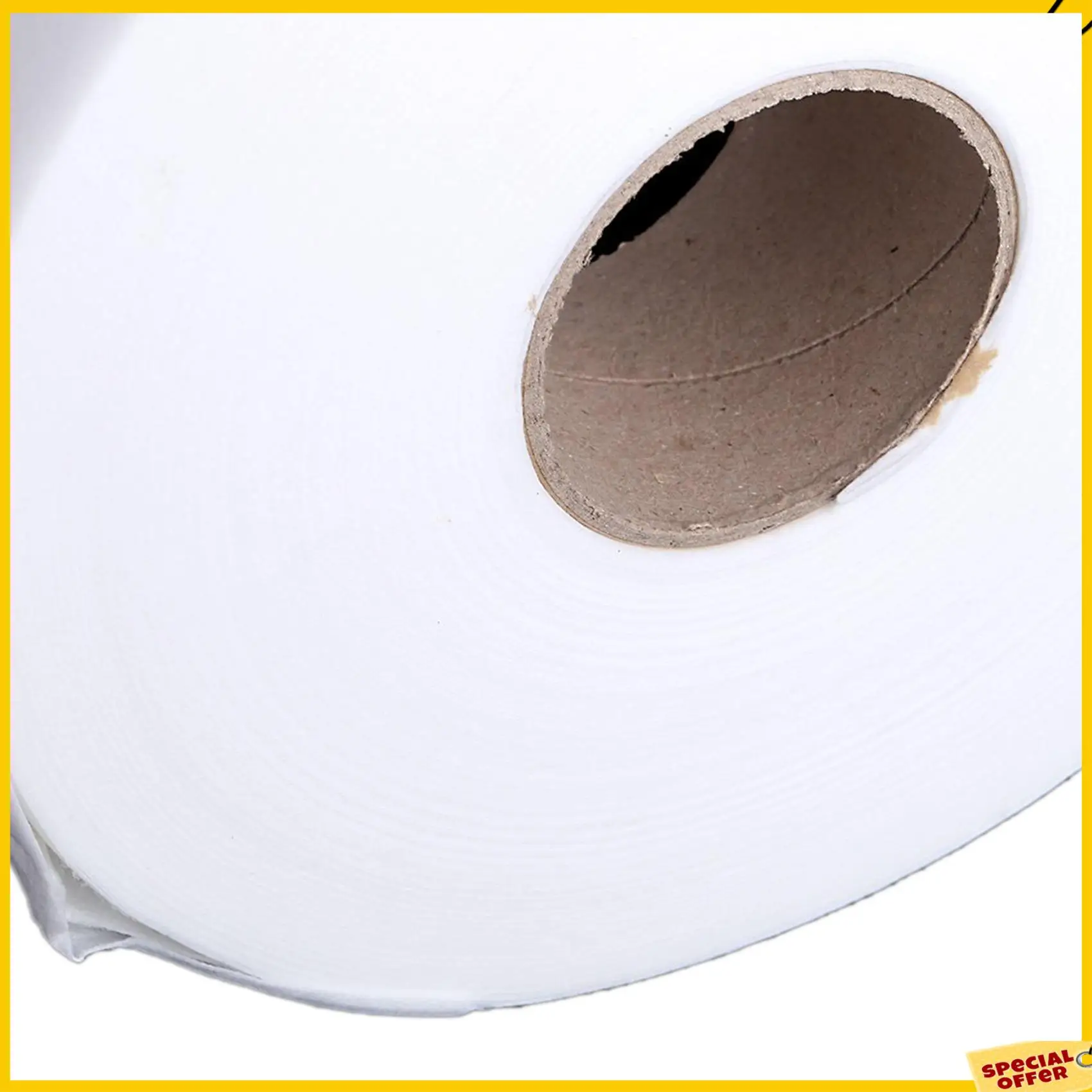 A24P 2X100 ярдов Бумага для депиляции Восковые полоски для удаления волос Нетканая бумага Роли для вощения (белые)