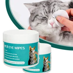 1set /100pcs Pet Cleaning Products Eye Wipes To Remove Tear Marks Cleaning Wet Tissues Universal Wet Wipes For Dogs And Cats