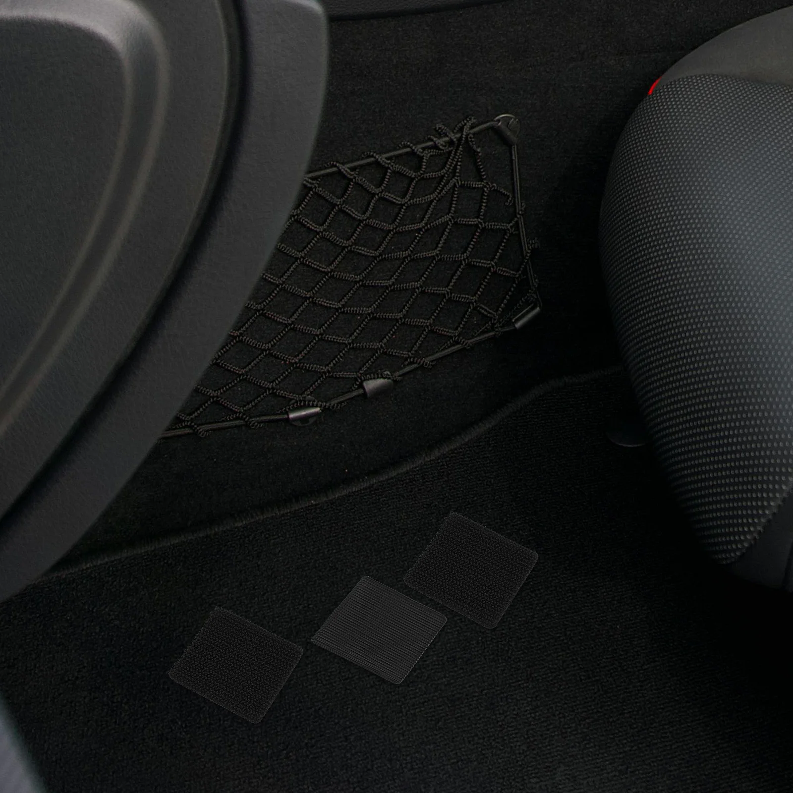 10 szt. Taśma mocująca do dywaników samochodowych, rzep, łatki do dywanów samochodowych, SUV-ów, ciężarówek, wodoodporna, odporna na ciepło, niewidoczna