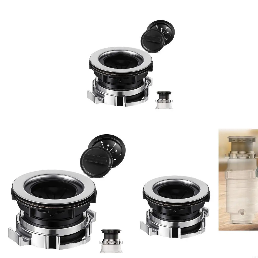 J6PE Disposal Splash Guard Garbage Stopper Black Quiet Collar Sink Baffle Reduce