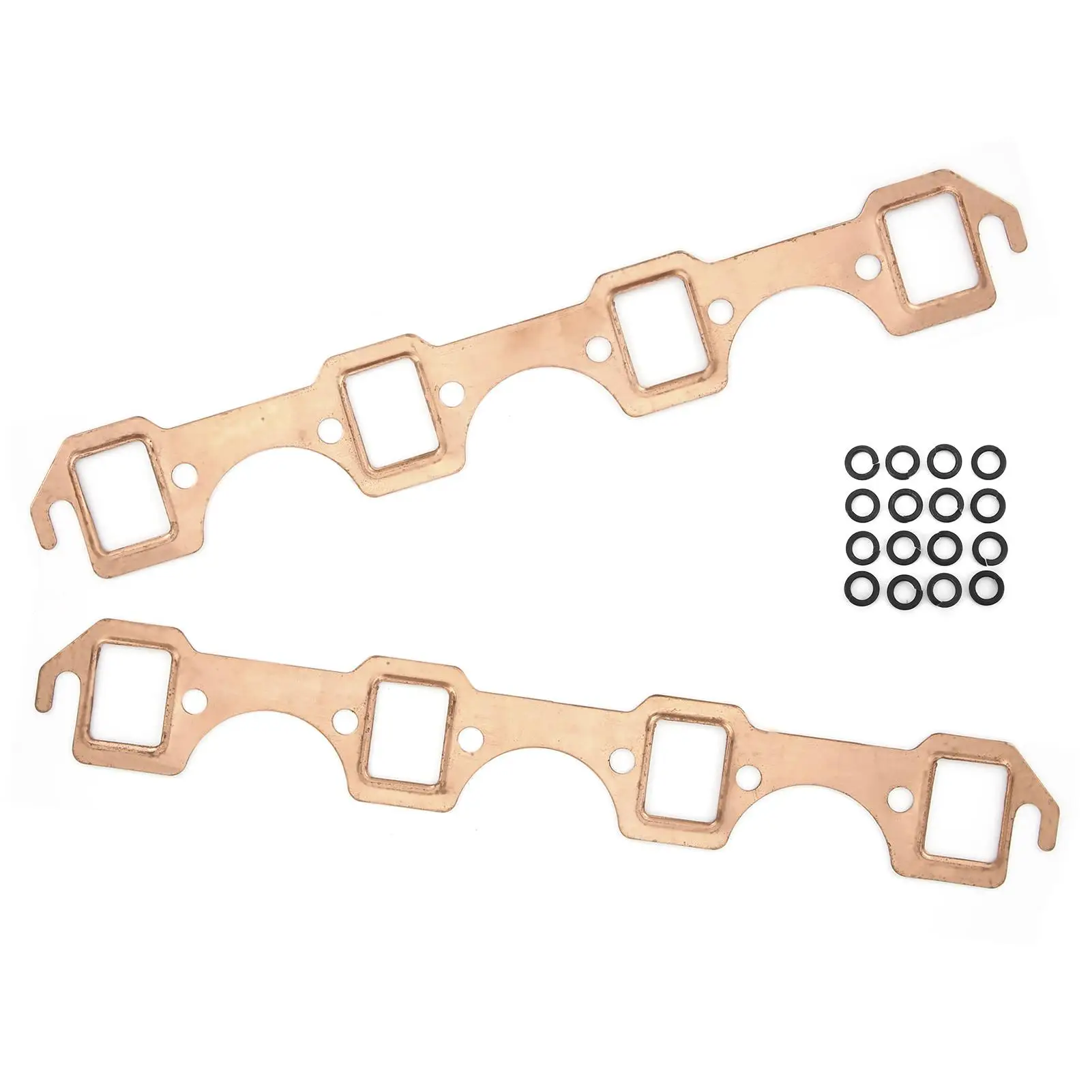 Exhaust Manifold Gasket Set Replacement for Ford Small Block SBF 289 302 351W Auto Parts Exhaust Manifold Gasket Replacement