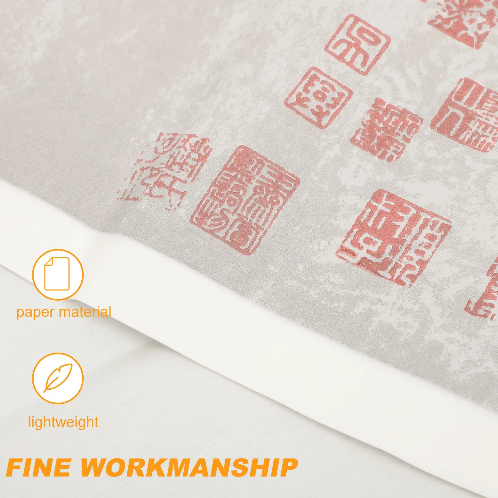 

5 листов удобной рисовой бумаги с винтажной текстурой для каллиграфии, рисования, скетчинга, рукоделия и художественных работ