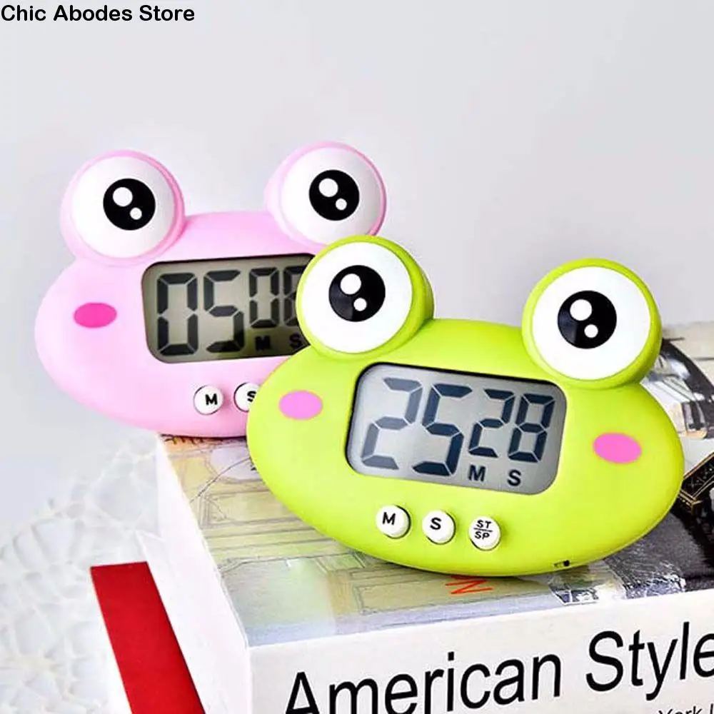 Cute Digital Home Shower Stopwatch Chronograph Time Reminder Alarm Clock Cooking Tool Kitchen Timer