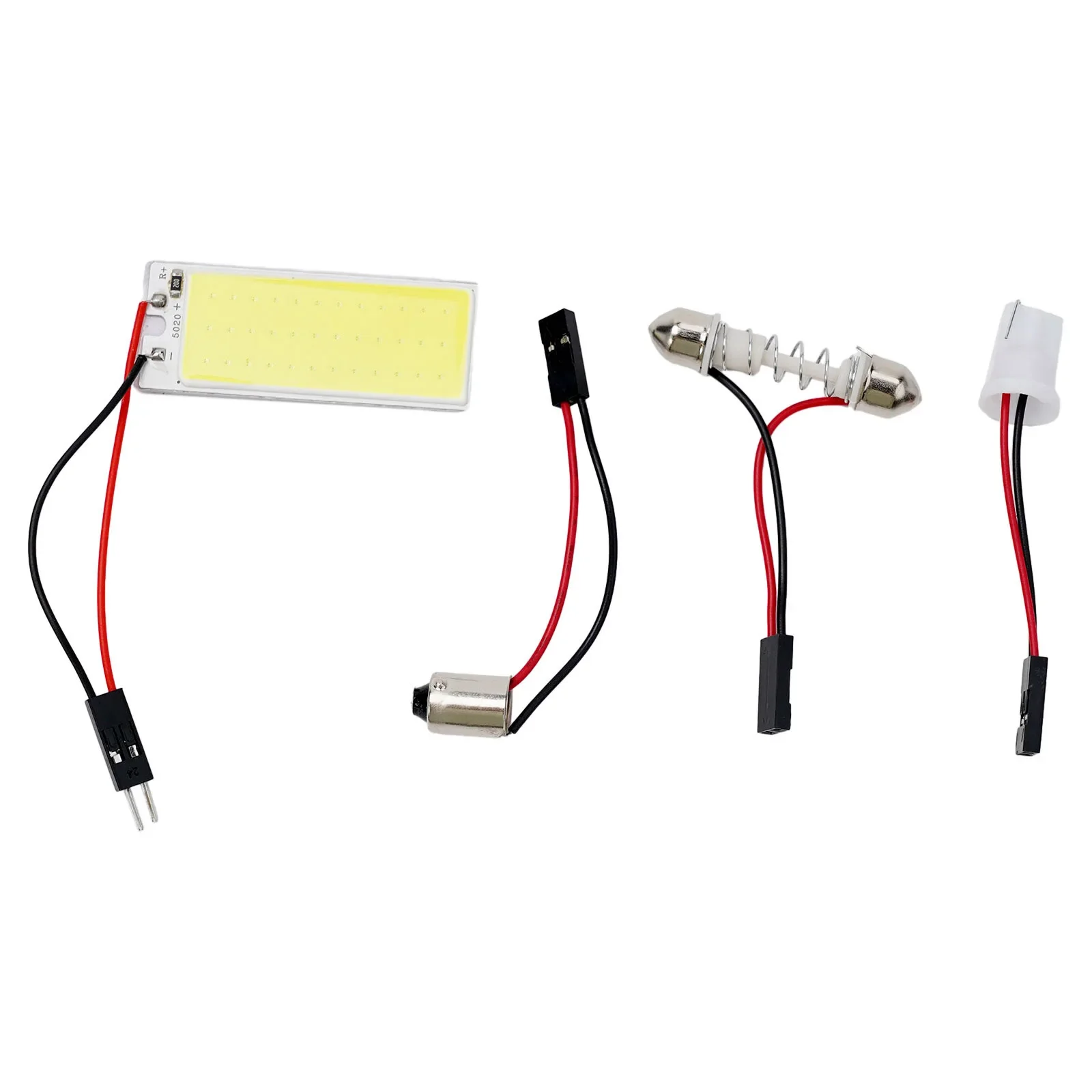 4Pcs Car 6000K White COB LED Light Panel For Dome Auto Interior Ceiling 16/24/36/48 LED Reading Light Car Ceiling Lighting