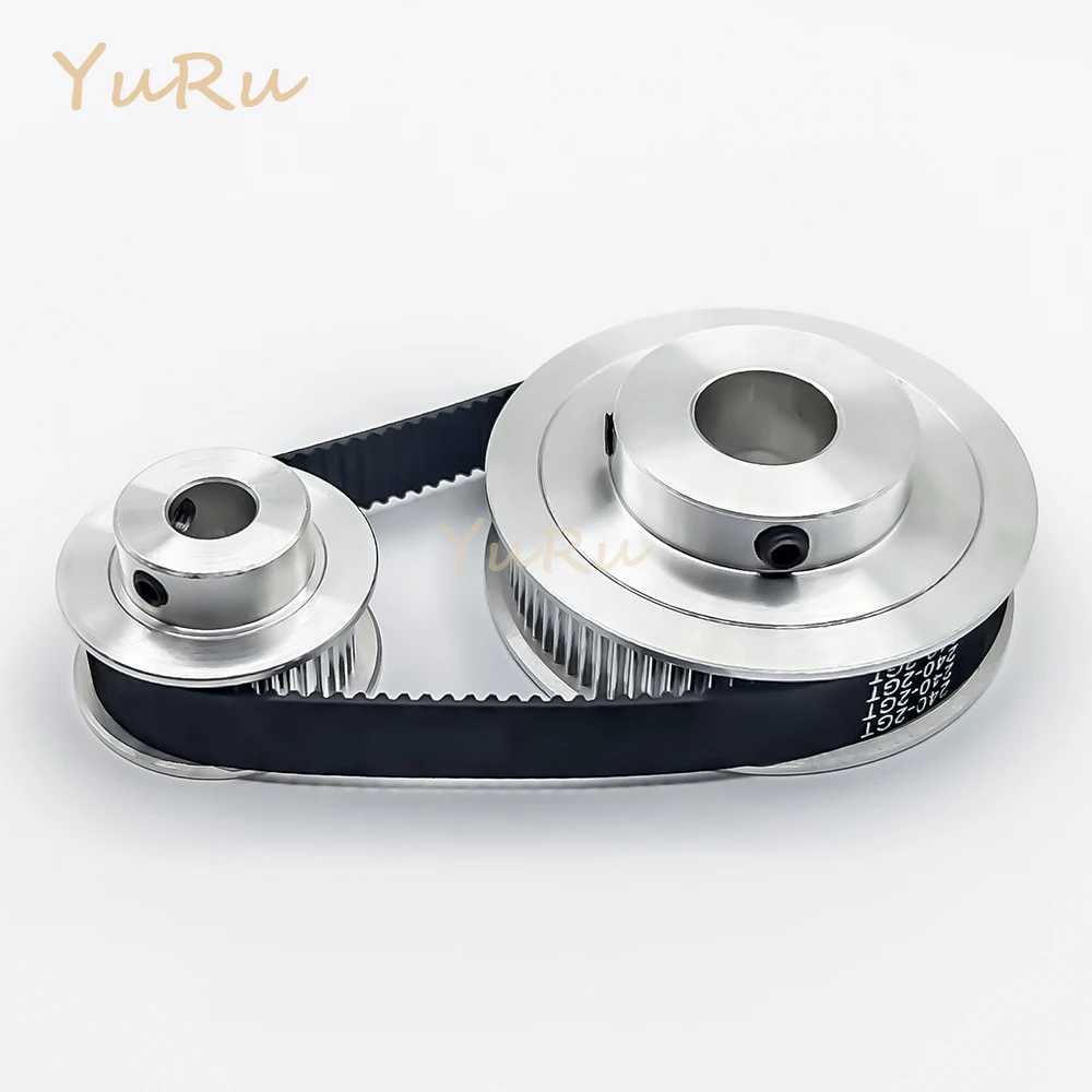 Jeu de Courroies de Poulie de Synchronisation 2ight2 M 40T 80 Dents GT2, Alésage 5 ~ 14mm, Largeur de Courroie 10mm 40T 80T, Roue de Tension, Kit de