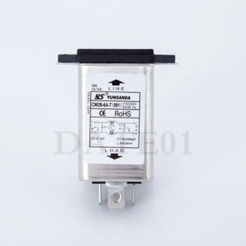 IEC Power Filter Anti-Interference 220v Product Word Socket With Fuse Switch  Purifying Power Grid CW2B-3A-T(001)