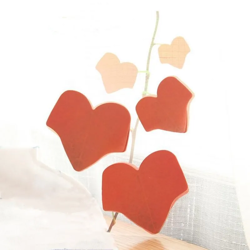1Pc Cute Leaf Creative Sticky Notes Office School Supplies DIY Paper Journal Decoration Self-adhesive Sticke for Students