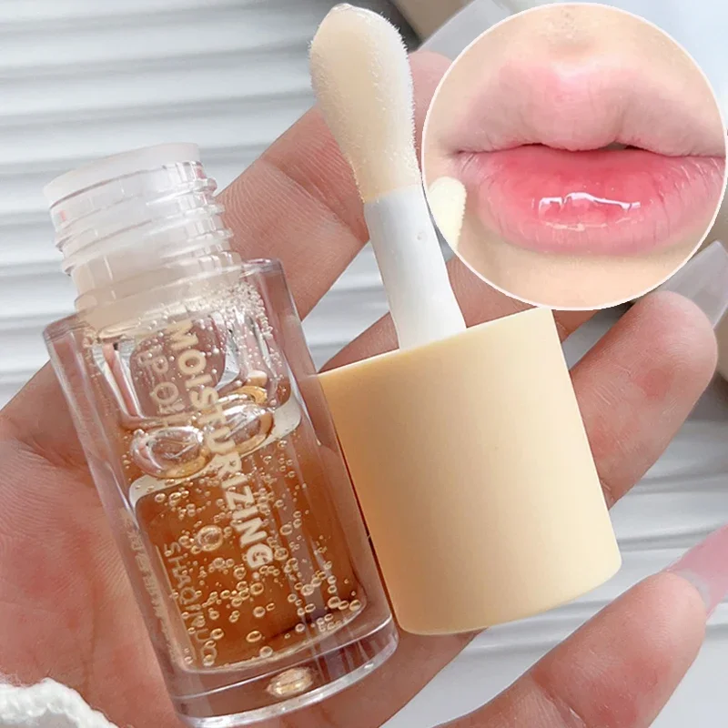 Fruit Jelly Lip Oil Hydrating Plumping Crystal Lip Gloss Tinted Clear Moisturizing Lip Blam Lips Care Korean Lips Comestic Tools