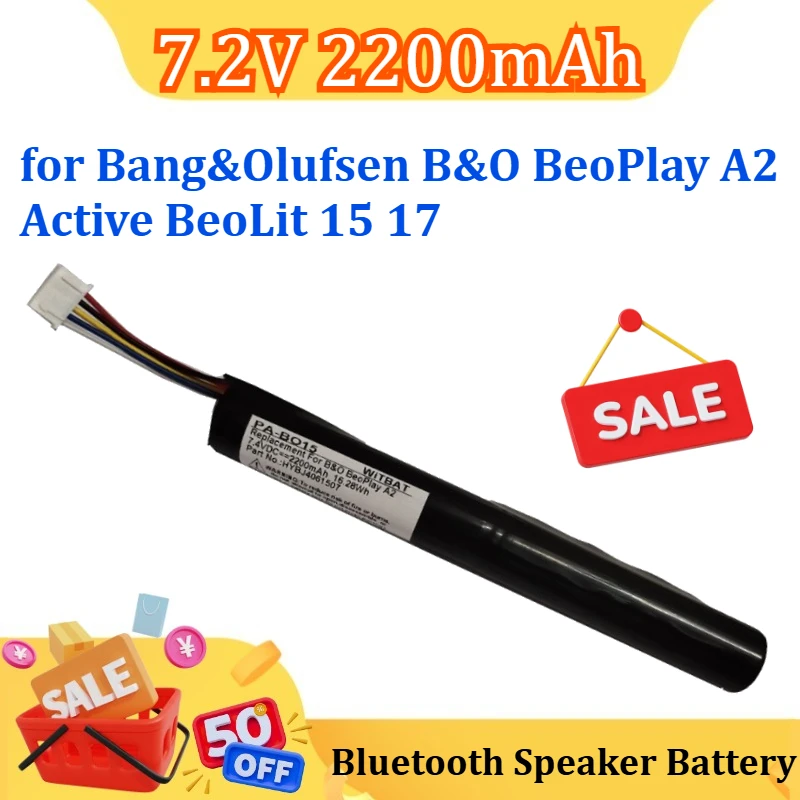 

7.2V 2200mAh J406/ICR18650NH-2S for Bang&Olufsen B&O BeoPlay A2 Active BeoLit 15 17 Bluetooth Speaker Battery