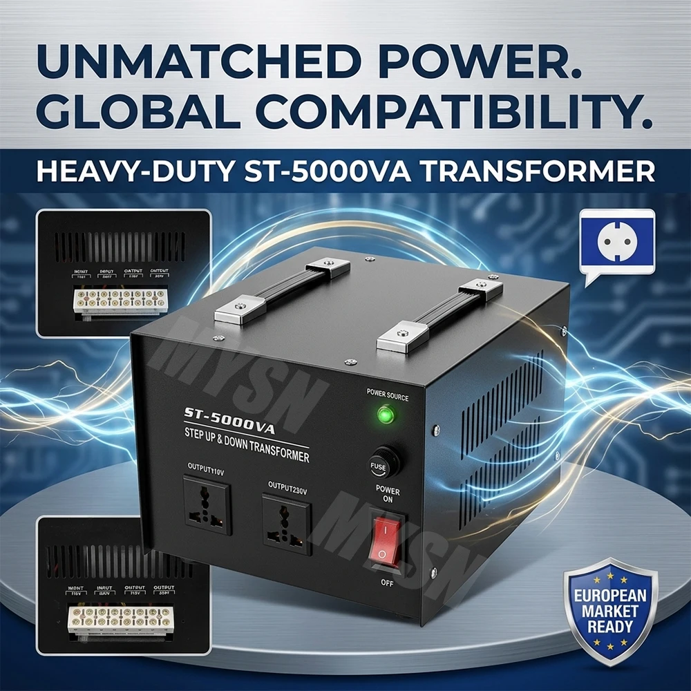 Household 500W-5000W Intelligent Efficient 220V to 110V Step-Down Transformer 110V to 220V Step-Up Transformer Voltage Converter