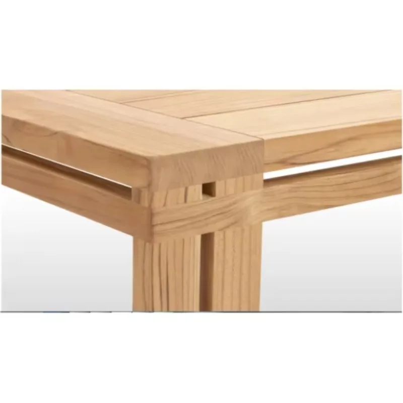 Outdoor furniture Modern, rectangular solid teak coffee table