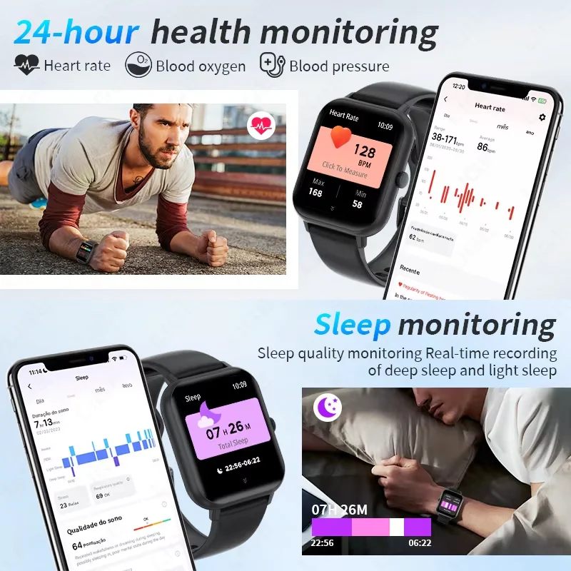 G.L Wear 2025 New Smart Watch 1.83" HD Screen Multiple Sports Modes Bluetooth Call Sports Health Smartwatch Men Women image 3