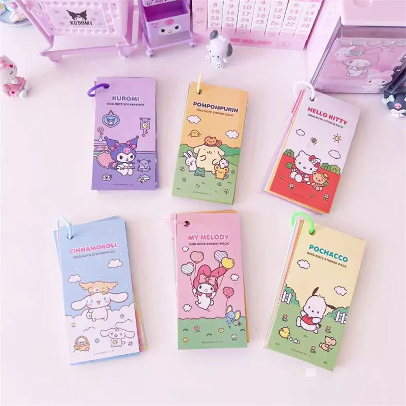 

24set/lot Sanrio Kuromi Melody Kitty Cinnamoroll Stickers Set Cute Scrapbooking DIY Diary Decorative Sticker Album Stick Label