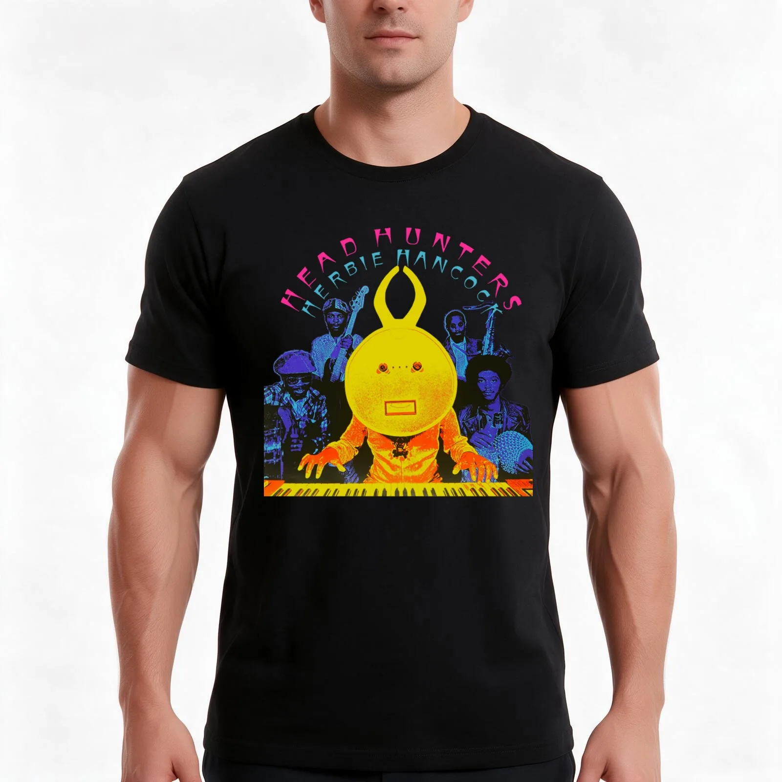 Headhunters Classic T-Shirt, Summer Casual Cotton Tee, Oversized Streetwear Tops, Vintage Graphic Print, Loose Fit Short Sleeve
