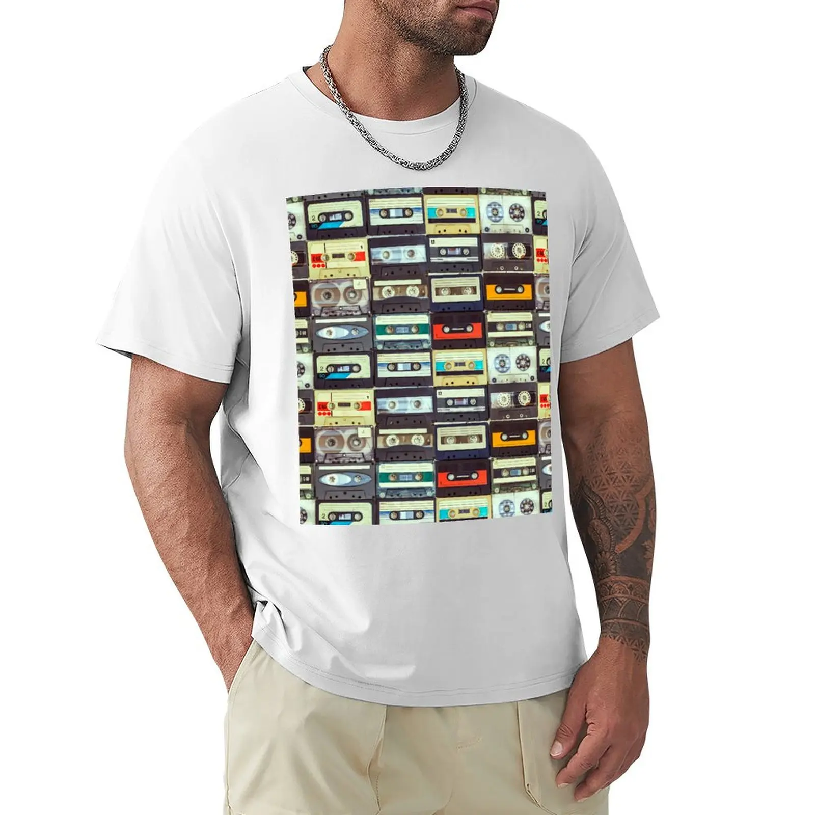 Cassettes T-shirt graphics funnys sublime plain t shirts men