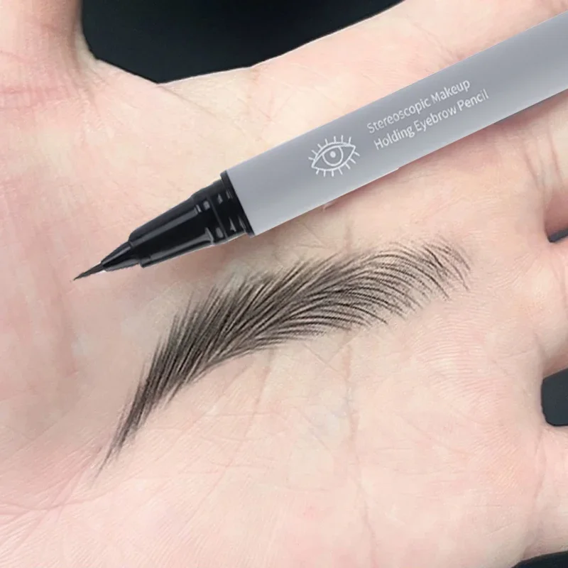 1PCS Ultra-fine Head Smooth Eyebrow Pencil Outline Shadow Lying Silkworm Eyeliner Waterproof Non-smudge Lasting Liquid Brow Pen