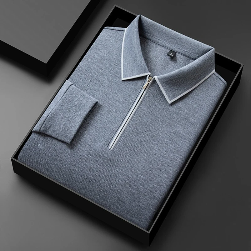 Polo Shirt: New Material and Technology for Ultimate Comfort and Quick-Drying Performance Men's Long-sleeve T-shirt