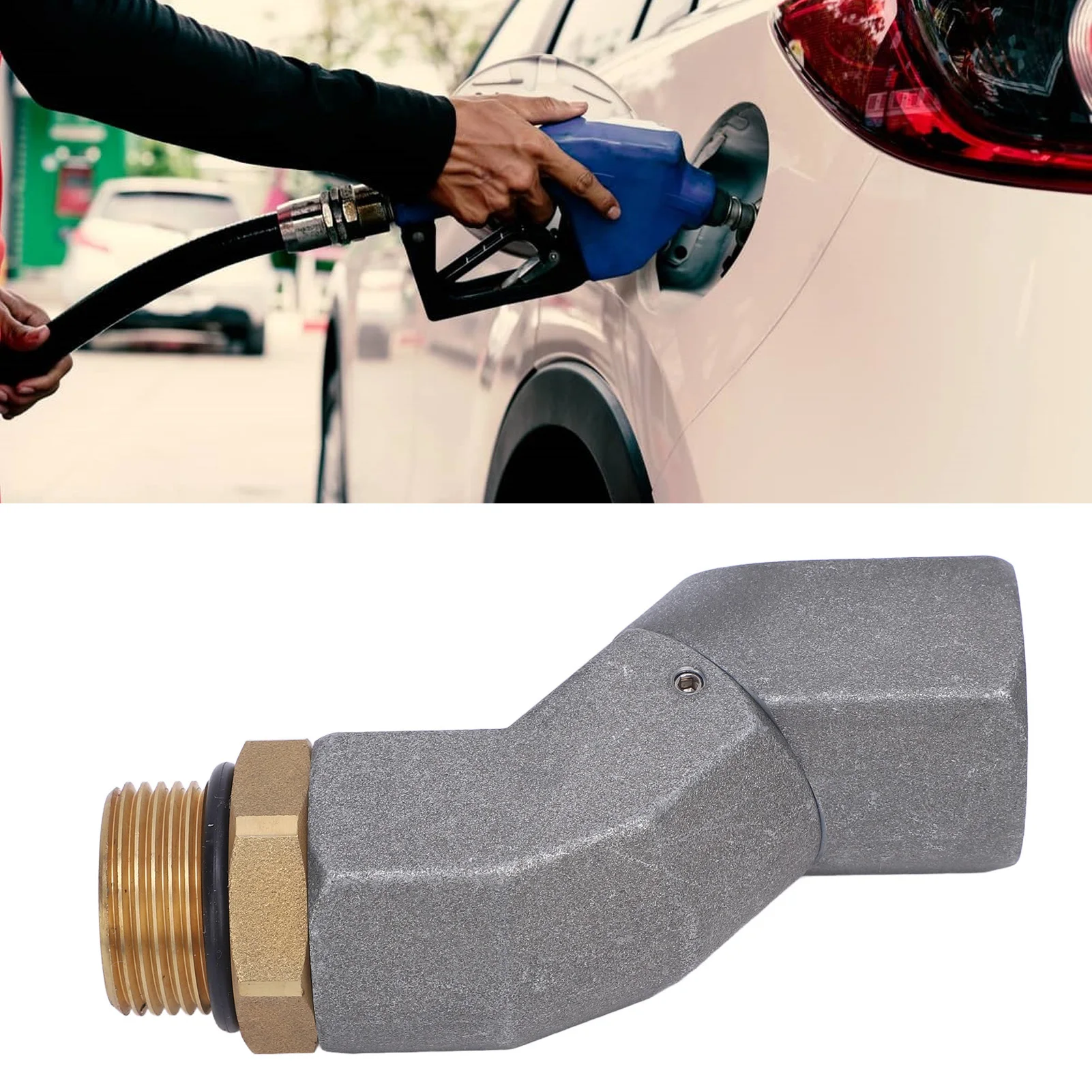 Fuel Hose Swivel Multifunctional Easy Installation Fuel Hose Nozzle Swivel for Fuel Nozzle Multi Plane Fuel Plane Swivel