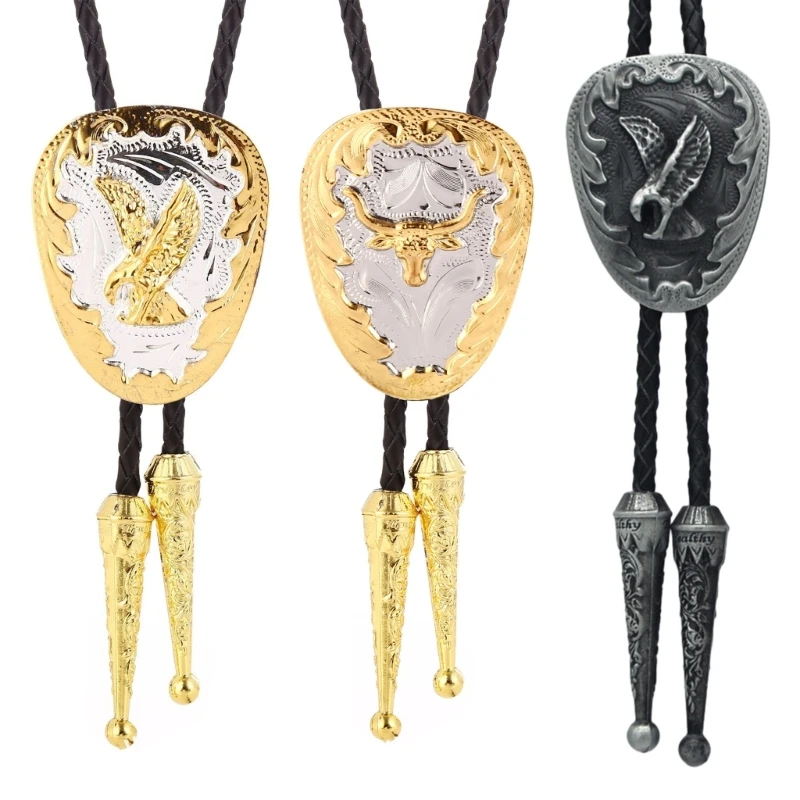 

Delicate Bolo Tie Cowboy Necktie Western Bola-Tie Metal Bolo Tie Cowboy for Shirt Jeans