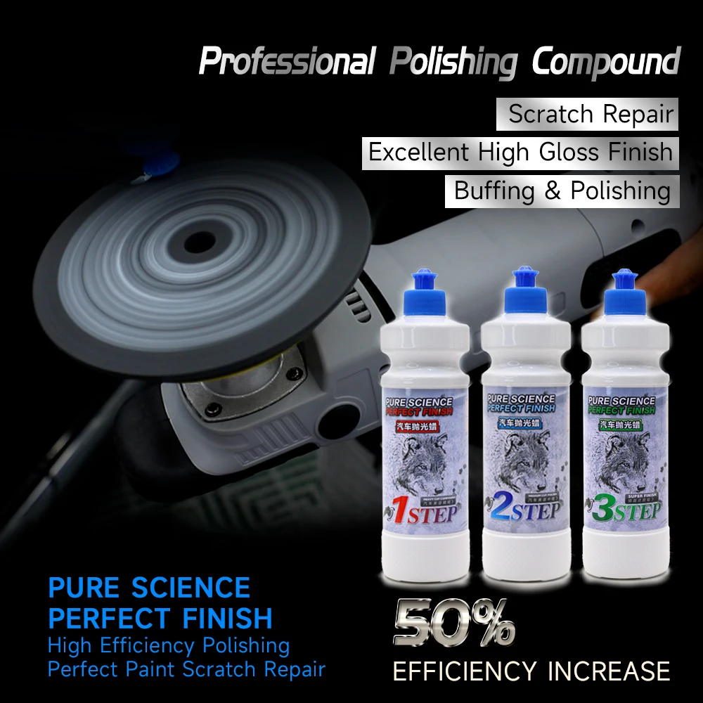 รายละเอียดรถบดวาง Heavy/Medium/Finish ตัดรถ Compound Liquid สําหรับ Scratch Repair Agent Compound