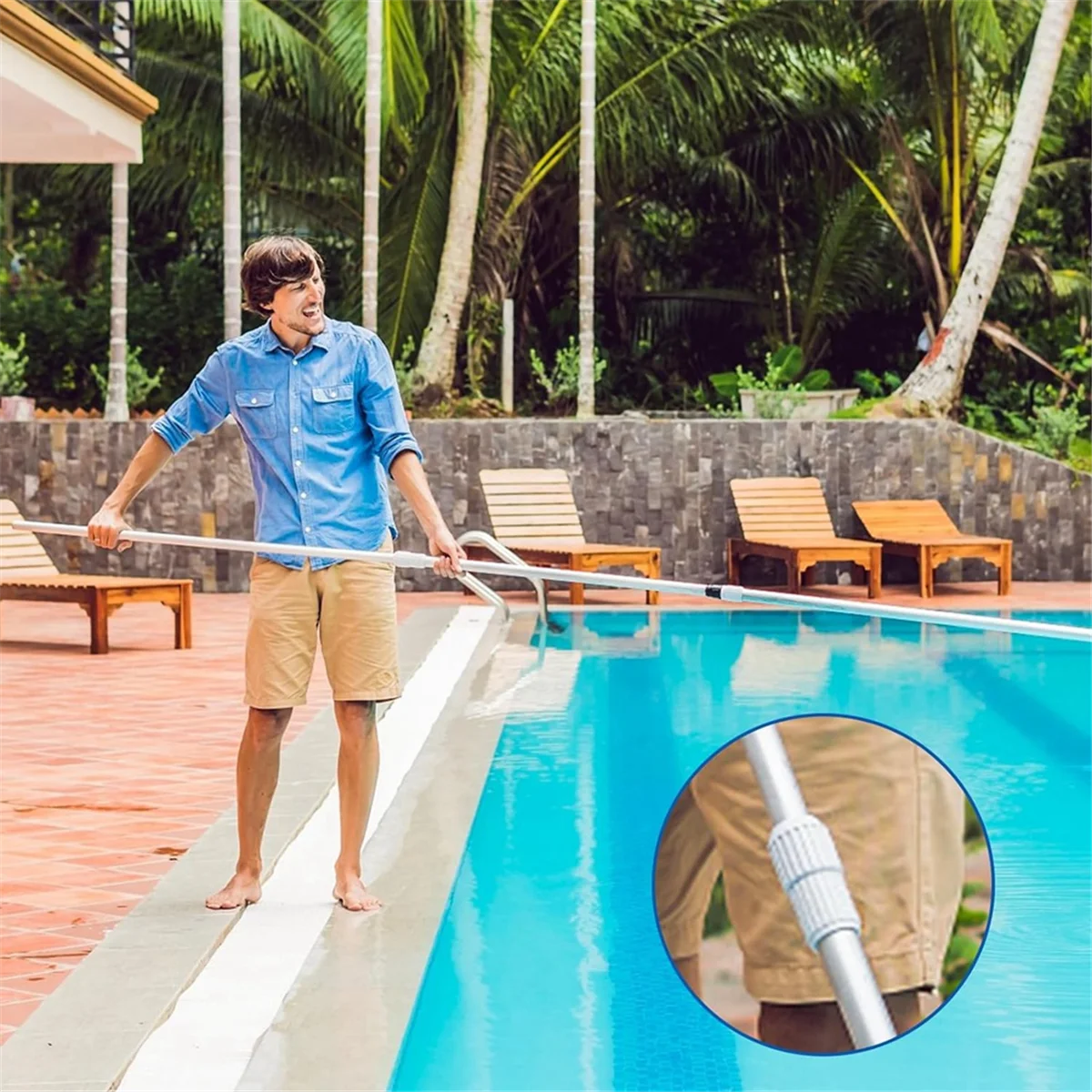 

HDJQ 2 шт. Замена кулачкового замка для телескопического столба для бассейна, 2 шт., камера EZ Lock для телескопических стоек для бассейна