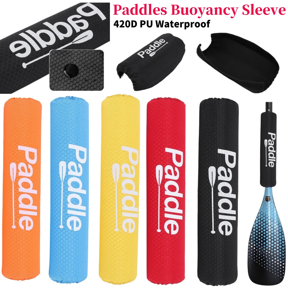 Funda de flotación para remo, 420D PU, impermeable, duradera, con patrón de fútbol, ​​espuma que evita que se hunde en el agua, para kayak, canoa, tabla de paddle surf