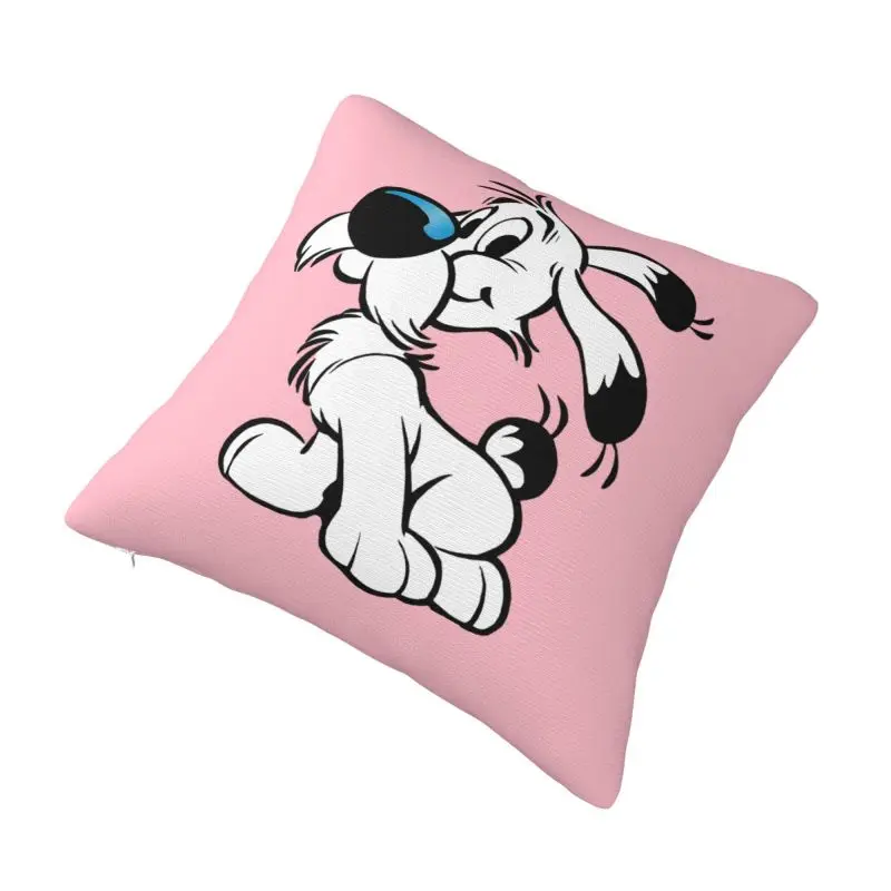 Custom Asterix And Obelix Dogmatix Pillow Case Funny Cartoon Dog Idefix Nordic Cushion Cover Soft Pillowcase