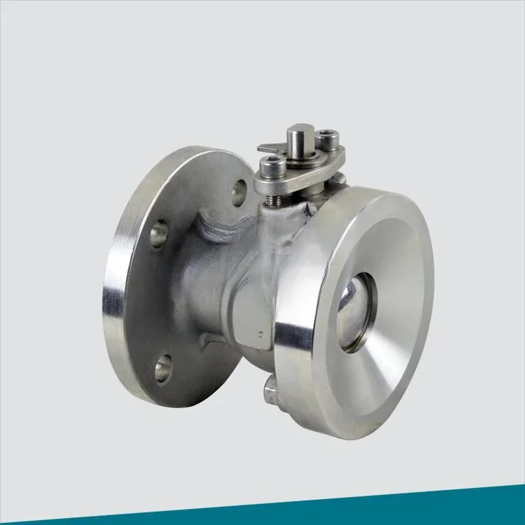 CF8 tank bottom ball valve discharge kettle bottom valve zero leakage stainless steel bottom valve DN100