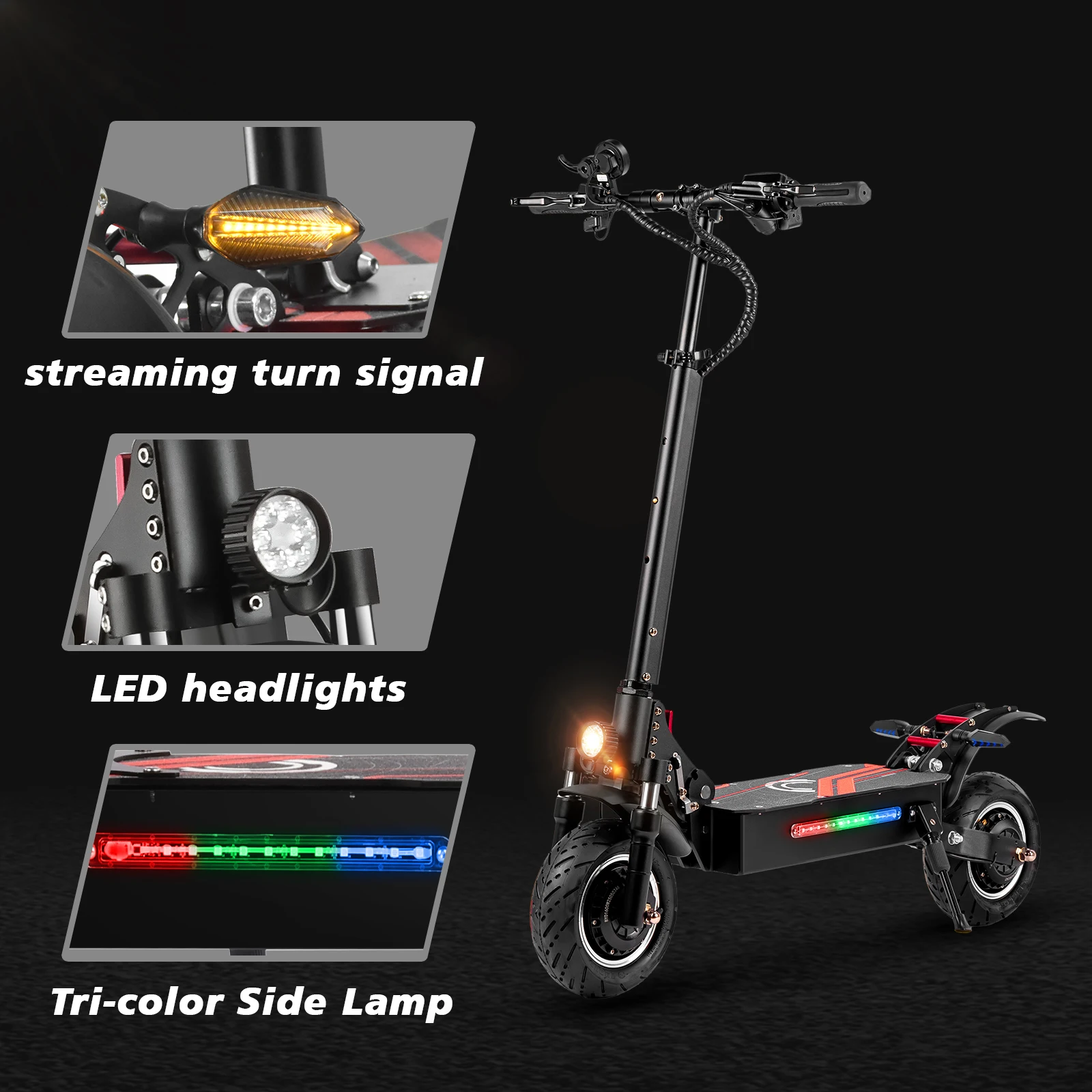 BOYUEDA Q7Pro Patinete Eléctrico Todoterreno – Motor Dual 3200W - imagen 4