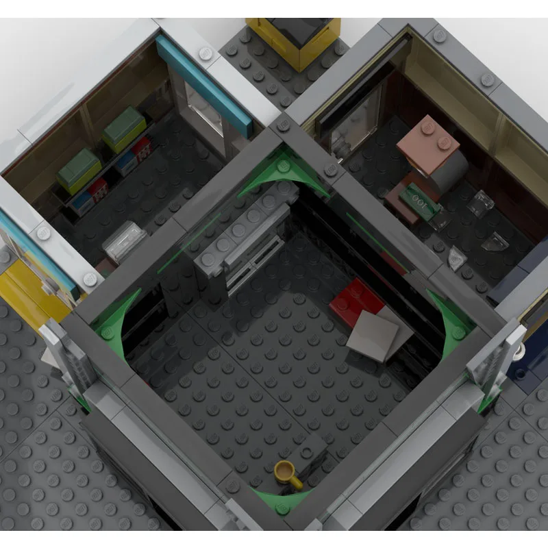 MOC-237263 عرض الشارع برج Oscorp بنة نموذج الطوب تجميع اللعب هدية هدية للكبار بناء الهدايا الإبداعية #5