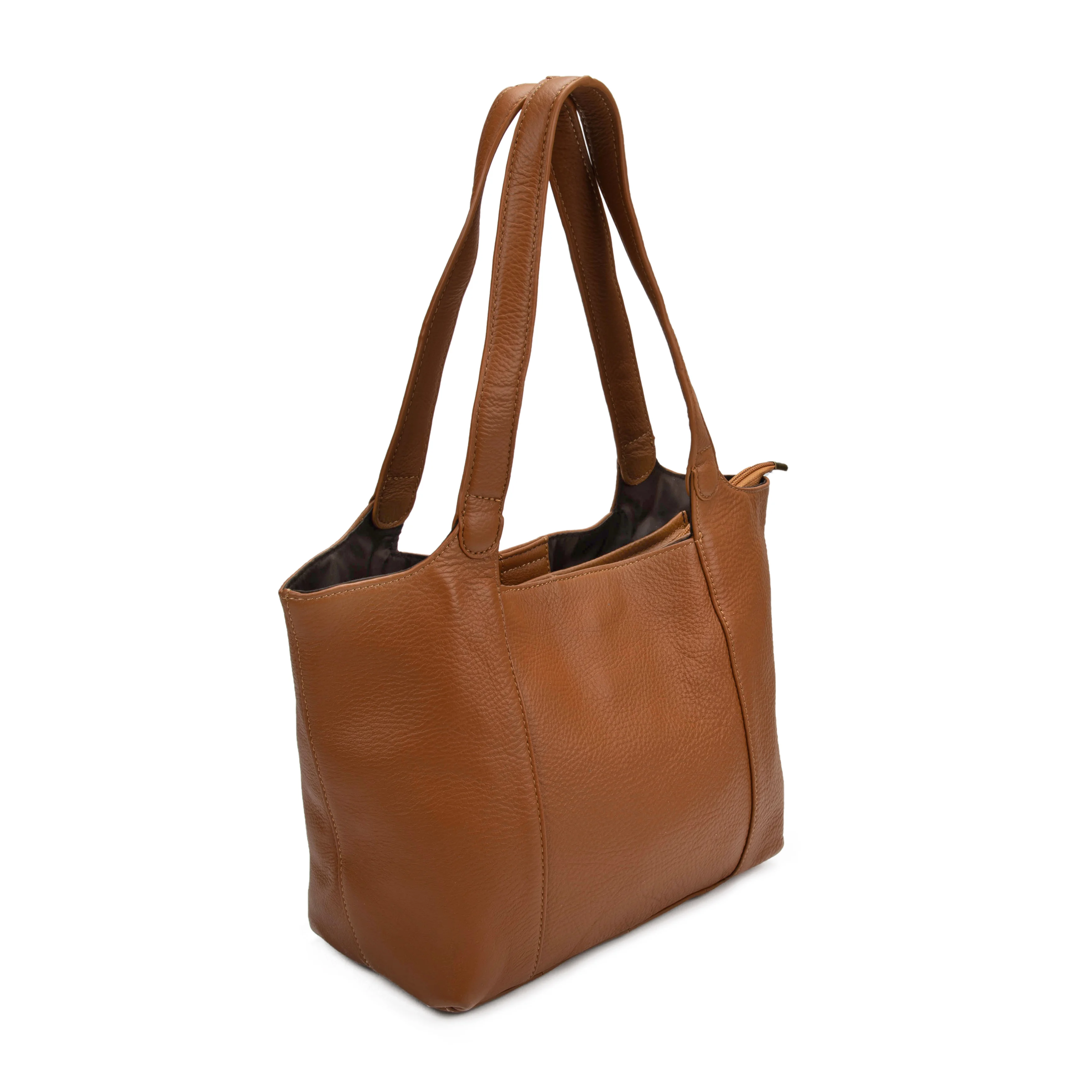 Sac à main polyvalent en cuir véritable pour femmes, fourre-tout élégant, couleur unie, sac à bandoulière Chic, grande taille