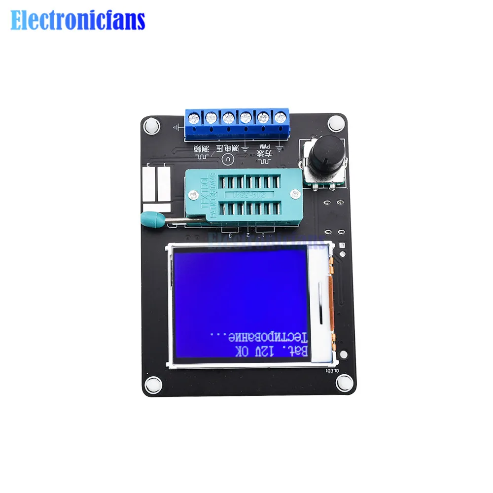 GM328A Transistor Tester Type-c Diode Capacitance Resistance ESR Voltage Frequency Meter PWM Square Wave Signal Generator